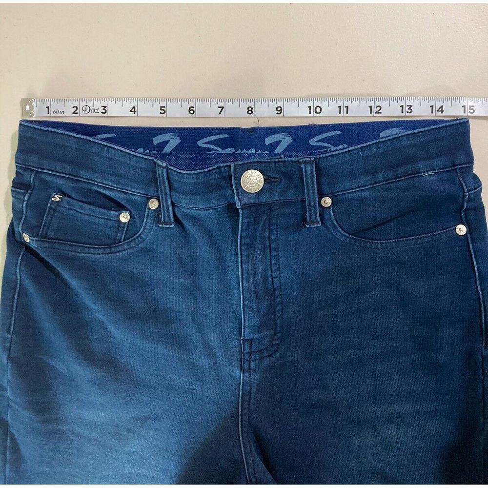 Seven7 Womens Blue Denim Skinny Fit Legging Jeans Size 8 (30x28.5 Measured) - Picture 11 of 16